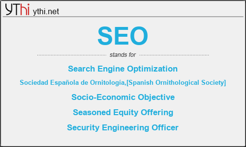 What does SEO mean? What is the full form of SEO?