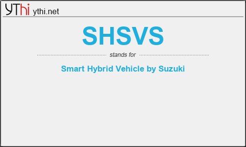 What does SHSVS mean? What is the full form of SHSVS?