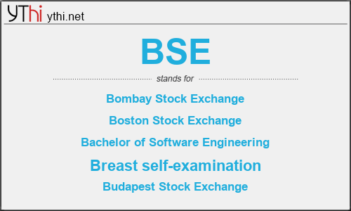 What does BSE mean? What is the full form of BSE?