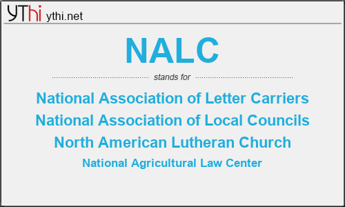 What does NALC mean? What is the full form of NALC?