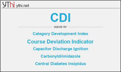 What does CDI mean? What is the full form of CDI?