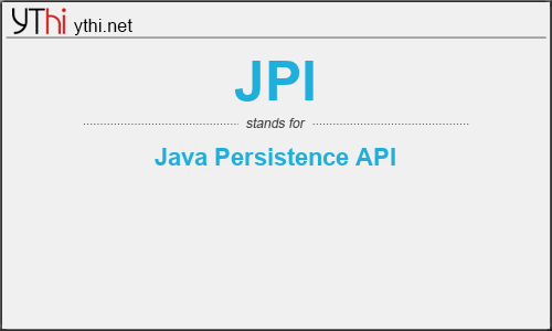 What does JPI mean? What is the full form of JPI?