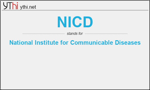 What does NICD mean? What is the full form of NICD?