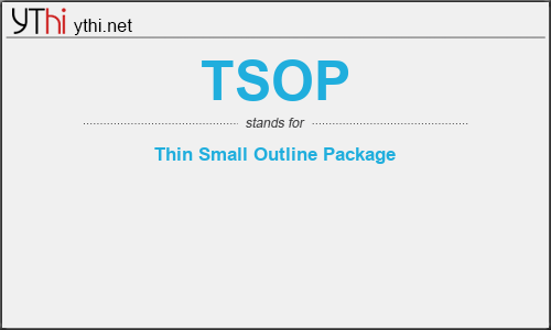 What does TSOP mean? What is the full form of TSOP?