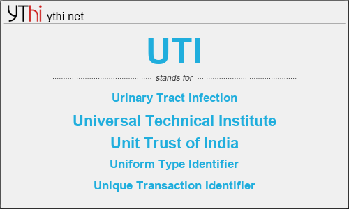 What does UTI mean? What is the full form of UTI?