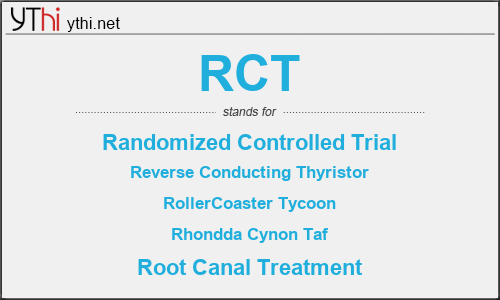 What does RCT mean? What is the full form of RCT?