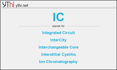 What does IC mean? What is the full form of IC?