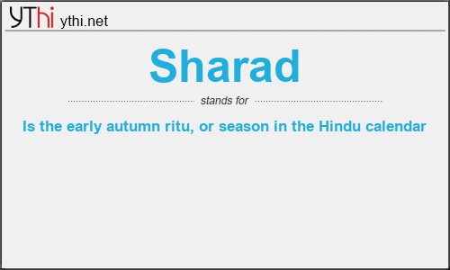 What does SHARAD mean? What is the full form of SHARAD?