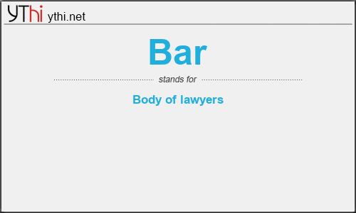What does BAR mean? What is the full form of BAR?