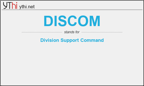What does DISCOM mean? What is the full form of DISCOM?