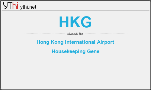 What does HKG mean? What is the full form of HKG?