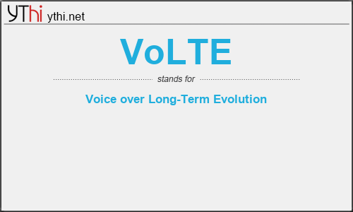 What does VOLTE mean? What is the full form of VOLTE?