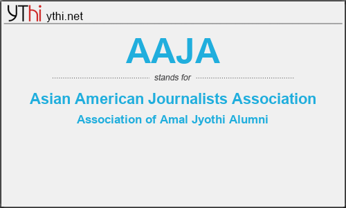 What does AAJA mean? What is the full form of AAJA?