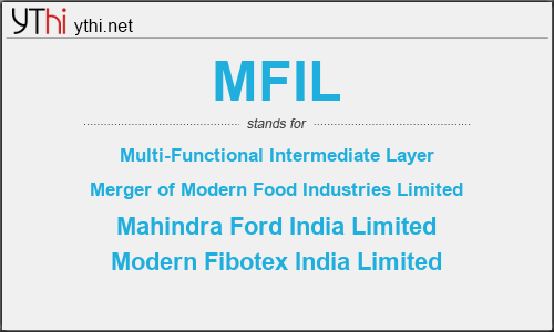 What does MFIL mean? What is the full form of MFIL?