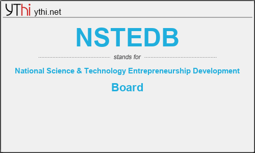 What does NSTEDB mean? What is the full form of NSTEDB?