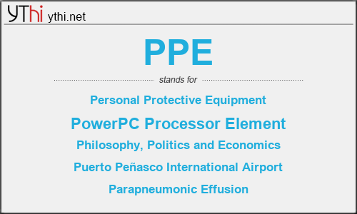 What does PPE mean? What is the full form of PPE?