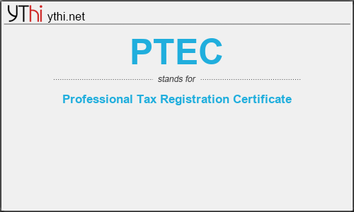 What does PTEC mean? What is the full form of PTEC?