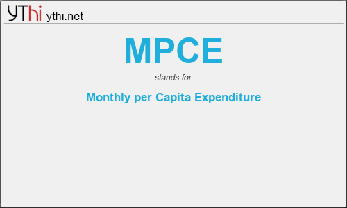 What does MPCE mean? What is the full form of MPCE?