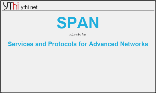 What does SPAN mean? What is the full form of SPAN?