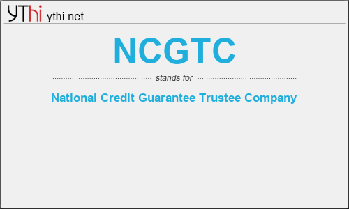 What does NCGTC mean? What is the full form of NCGTC?