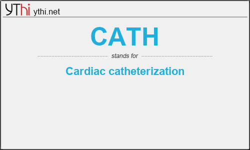 What does CATH mean? What is the full form of CATH?