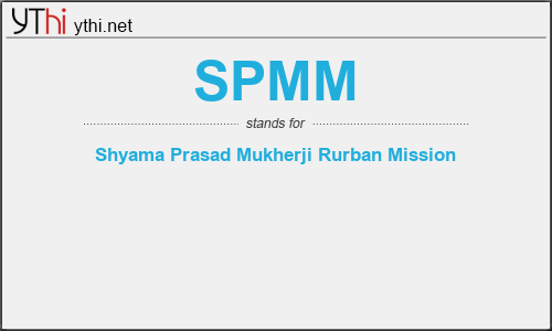 What does SPMM mean? What is the full form of SPMM?