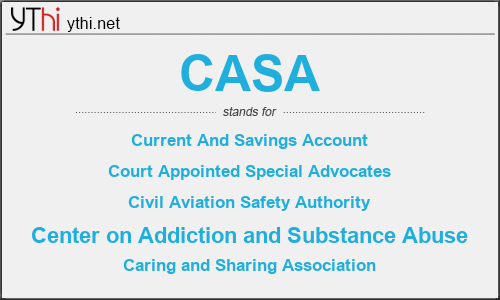 What does CASA mean? What is the full form of CASA?