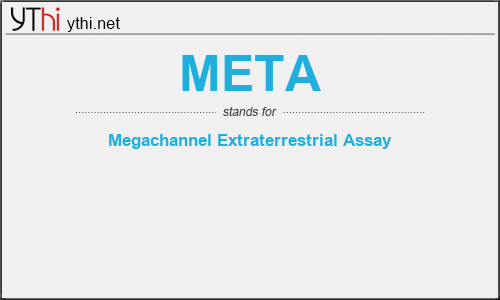 What does META mean? What is the full form of META?