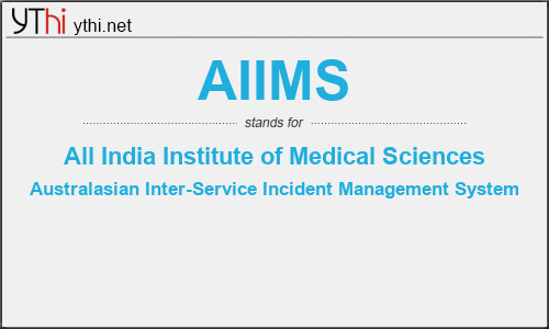 What does AIIMS mean? What is the full form of AIIMS?