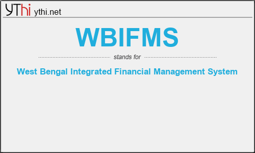 What does WBIFMS mean? What is the full form of WBIFMS?