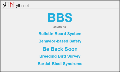 What does BBS mean? What is the full form of BBS?