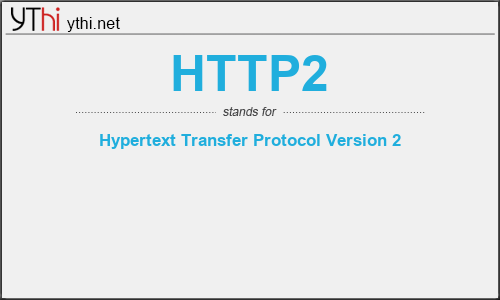 What does HTTP2 mean? What is the full form of HTTP2?