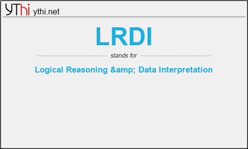 What does LRDI mean? What is the full form of LRDI?