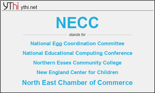 What does NECC mean? What is the full form of NECC?