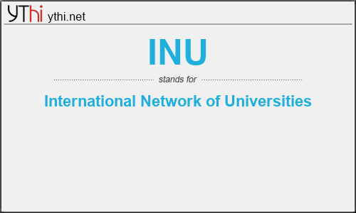 What does INU mean? What is the full form of INU?