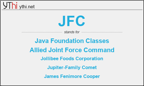 What does JFC mean? What is the full form of JFC?