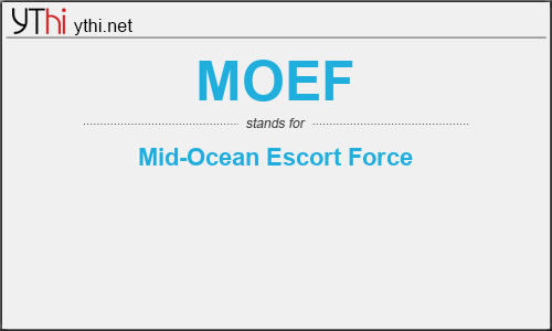 What does MOEF mean? What is the full form of MOEF?