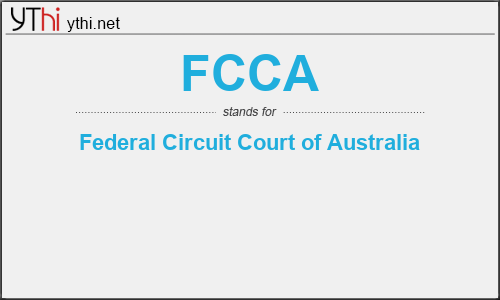 What does FCCA mean? What is the full form of FCCA?