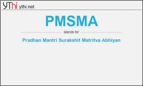 What does PMSMA mean? What is the full form of PMSMA?