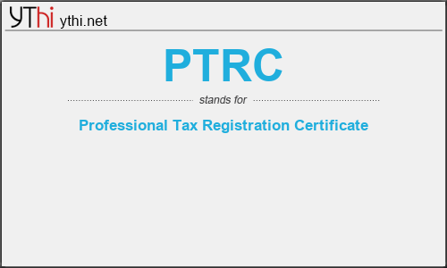 What does PTRC mean? What is the full form of PTRC?
