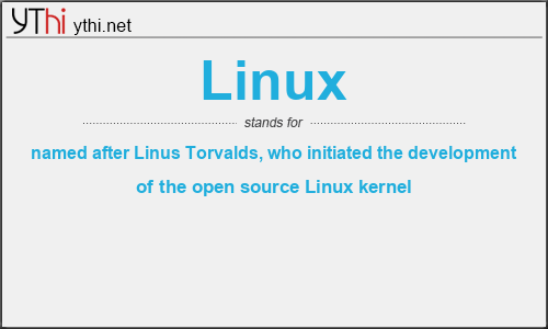 What does LINUX mean? What is the full form of LINUX?