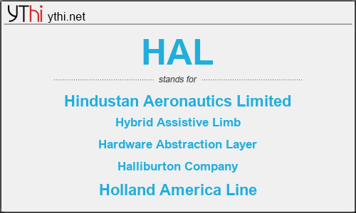 What does HAL mean? What is the full form of HAL?