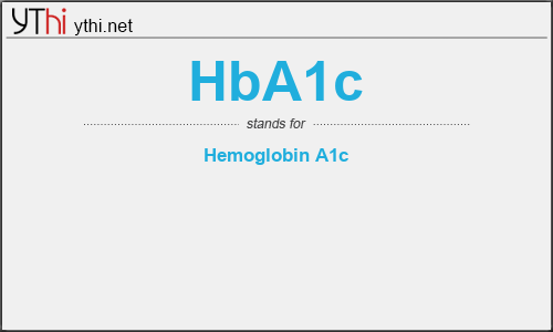 What does HBA1C mean? What is the full form of HBA1C?