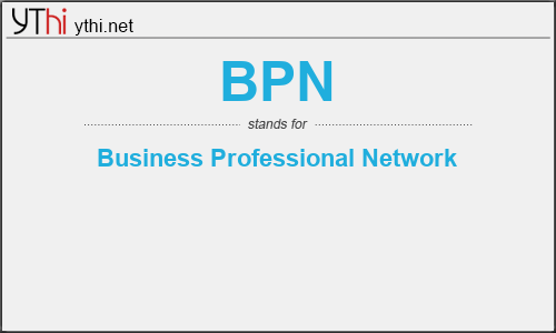 What does BPN mean? What is the full form of BPN?