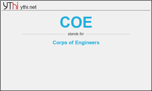 What does COE mean? What is the full form of COE?