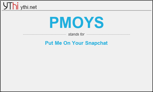 What does PMOYS mean? What is the full form of PMOYS?