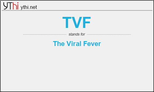 What does TVF mean? What is the full form of TVF?