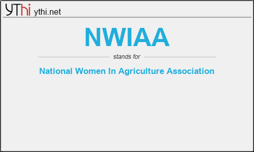 What does NWIAA mean? What is the full form of NWIAA?