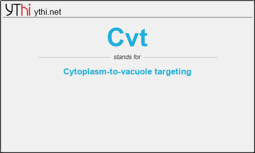 What does CVT mean? What is the full form of CVT?