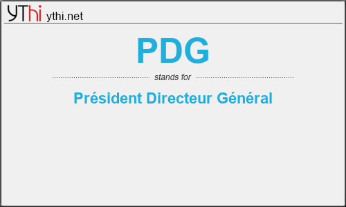 What does PDG mean? What is the full form of PDG?